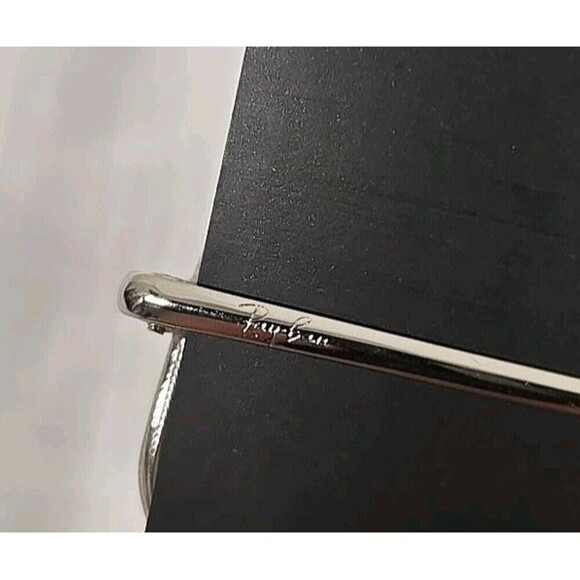 Ray Ban Sunglasses RB 1972 Octagon 9149/3F Silver Frame Clear Gradient Blue Lens - Picture 8 of 8